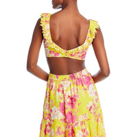 Womens Embroidered Cotton Cropped