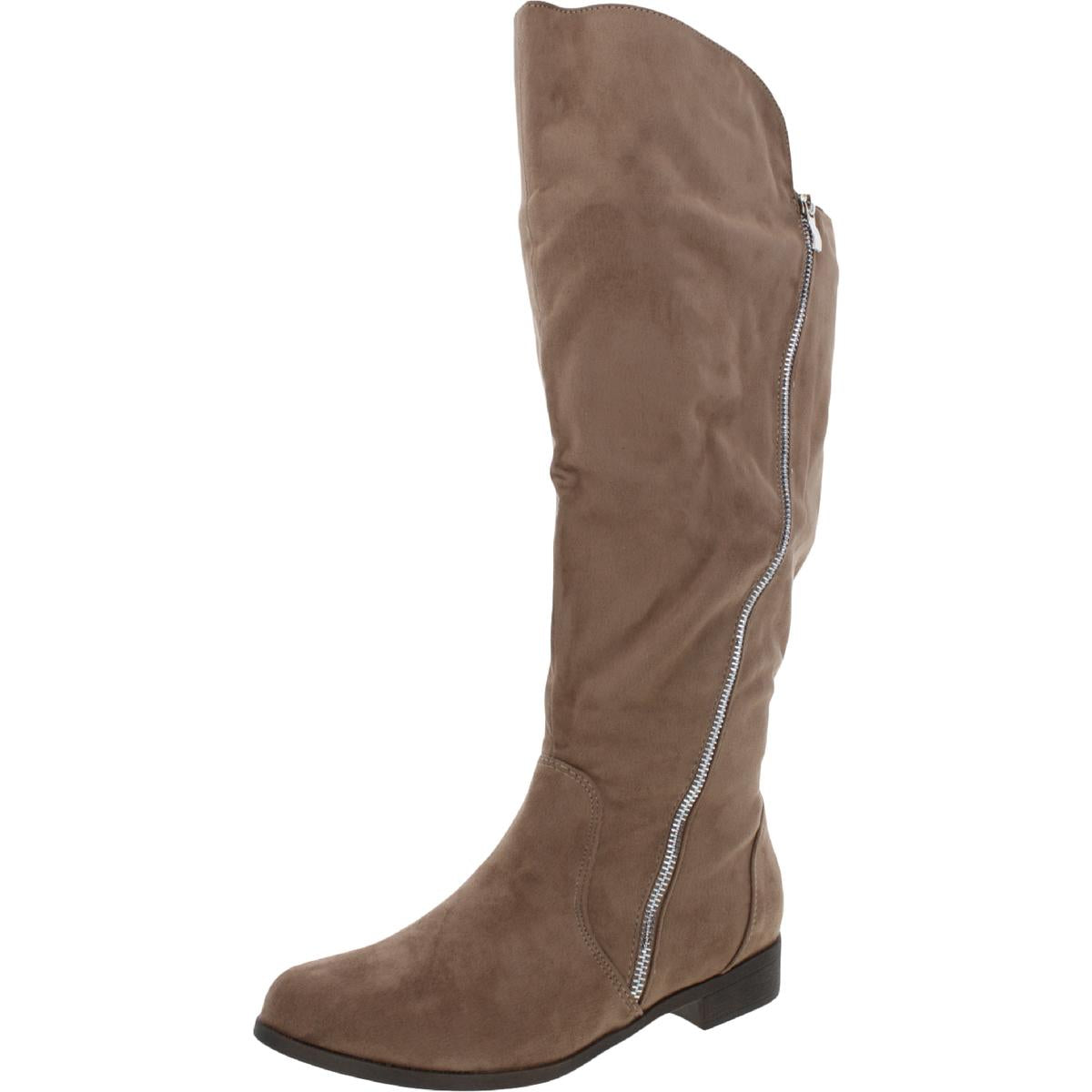 Kerin Womens Faux Suede Knee-High Boots