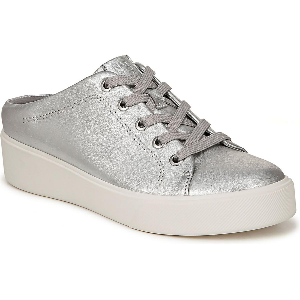 Morrison Mule Womens Leather Lace-Up Slip-On Sneakers