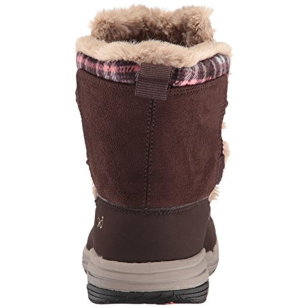 Aubonne Womens Faux Suede Faux Fur Lined Winter Boots