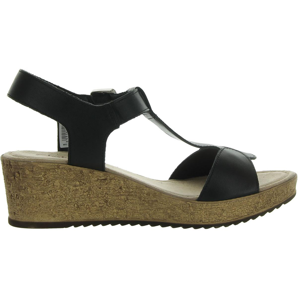 RISSA SUN Womens Leather Open Toe Wedge Sandals