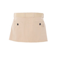 Miu Miu Women Old Gabardine Miniskirt