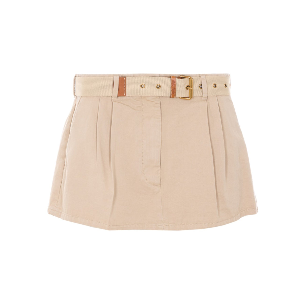 Miu Miu Women Old Gabardine Miniskirt