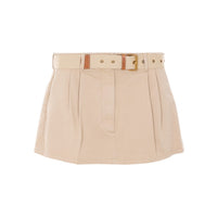 Miu Miu Women Old Gabardine Miniskirt