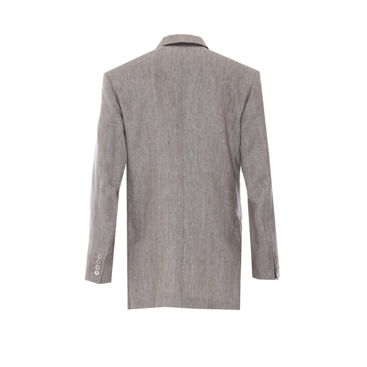 Max Mara Max Mara Women Olimpia Chevron Linen Double Breasted Blazer