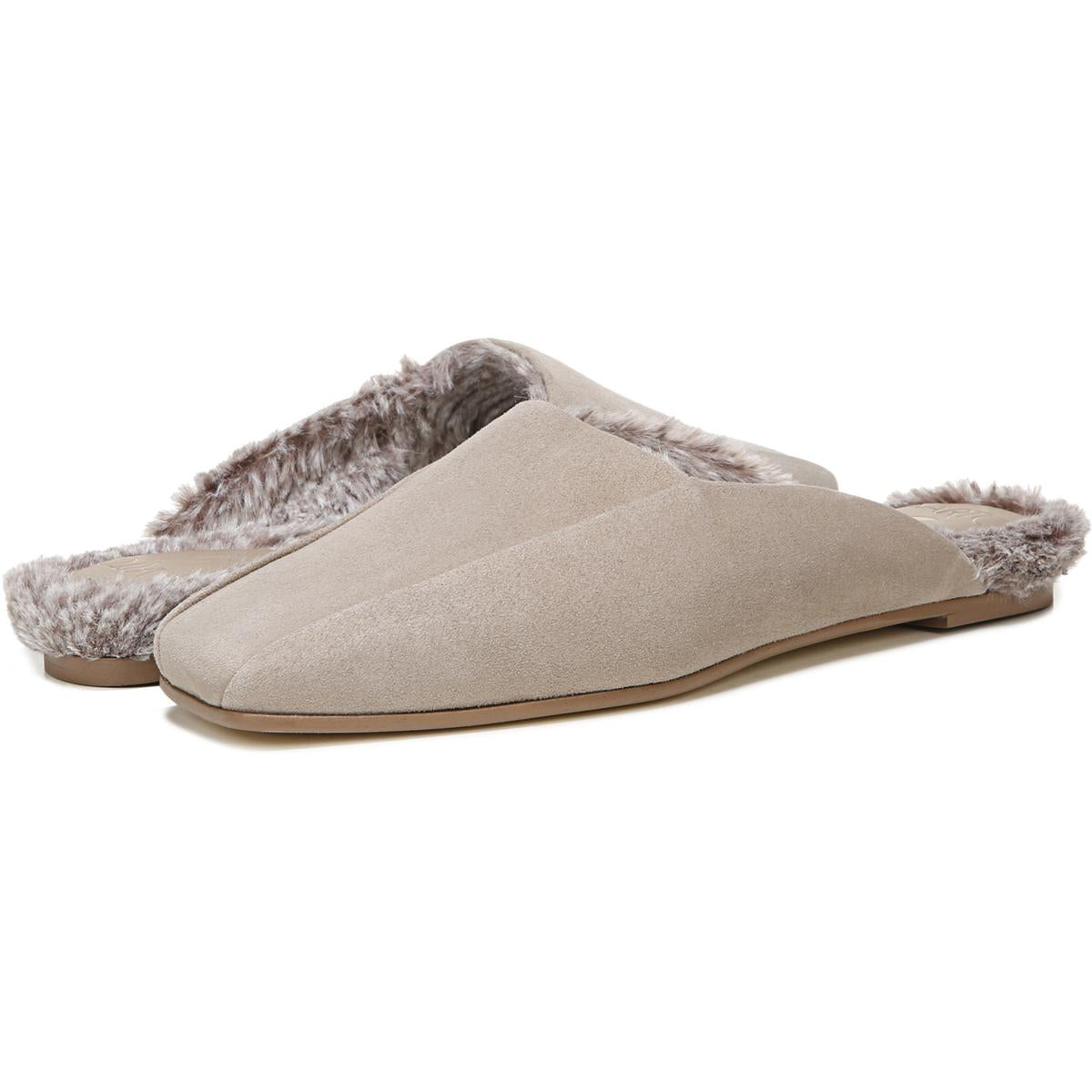 Sandra 2 Womens Faux Fur Lined Suede Mules