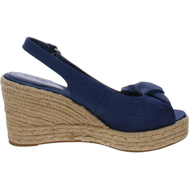 Bettina Womens Peep-Toe Slingback Wedge Sandals