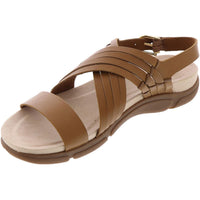 Marlis Womens Leather Padded Sole Slingback Sandals