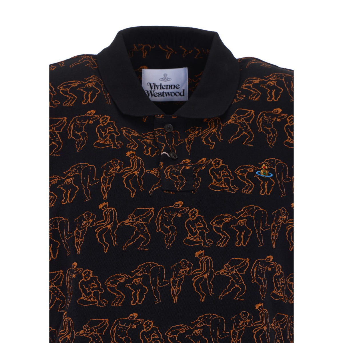 Vivienne Westwood Men Orb Logo Printed Classic Polo