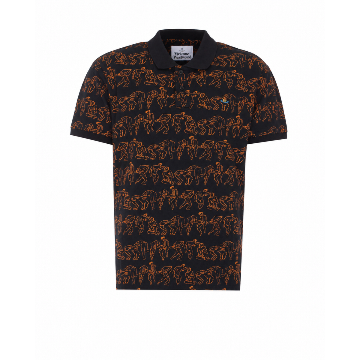 Vivienne Westwood Men Orb Logo Printed Classic Polo