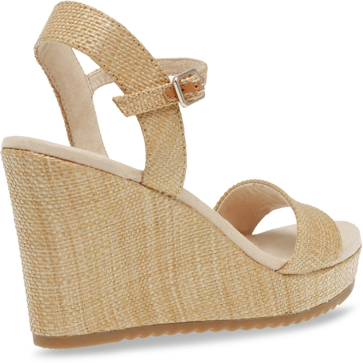 Wella Womens Rhinestone Ankle Strap Platform Sandals