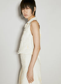 Our Legacy Women Mini Denim Vest