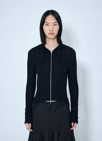 Our Legacy Women Compact Hooded Zip-Up Cardigan