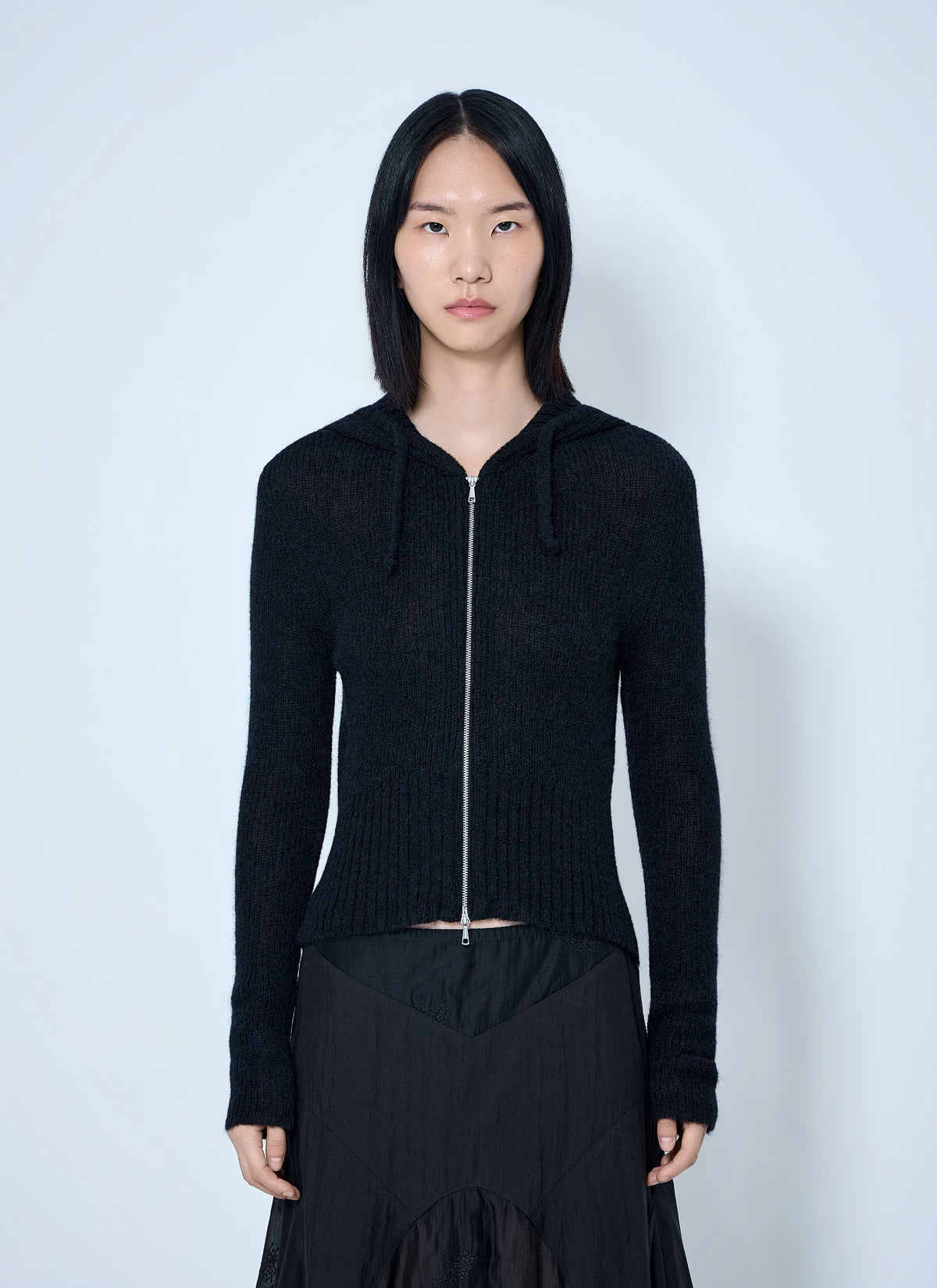 Our Legacy Women Compact Hooded Zip-Up Cardigan