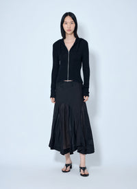 Our Legacy Women Compact Hooded Zip-Up Cardigan