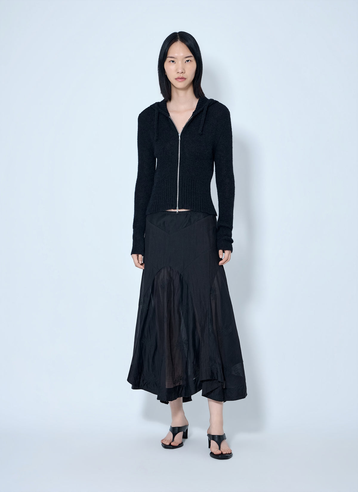 Our Legacy Women Compact Hooded Zip-Up Cardigan