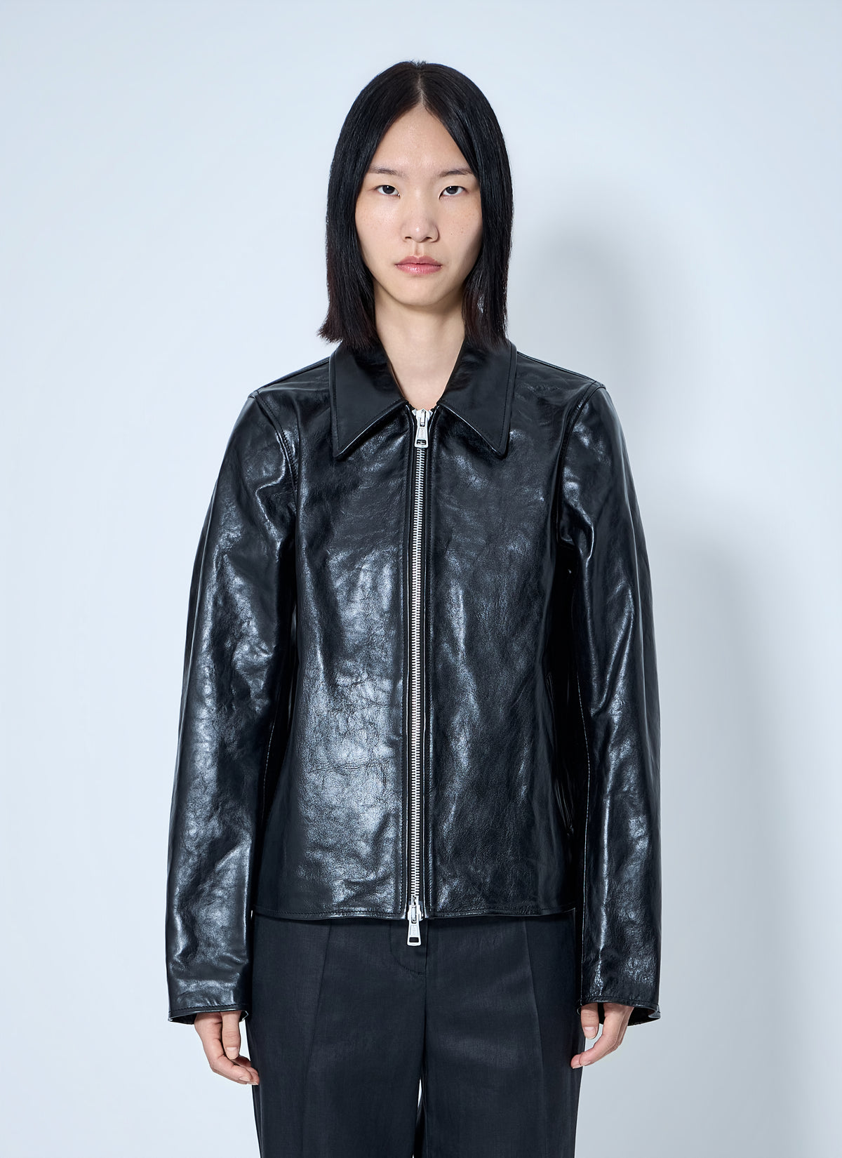 Our Legacy Our Legacy Women Mini Top Dyed Leather Jacket