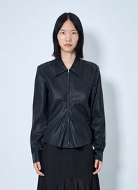 Our Legacy Women Slim Zip Shirt