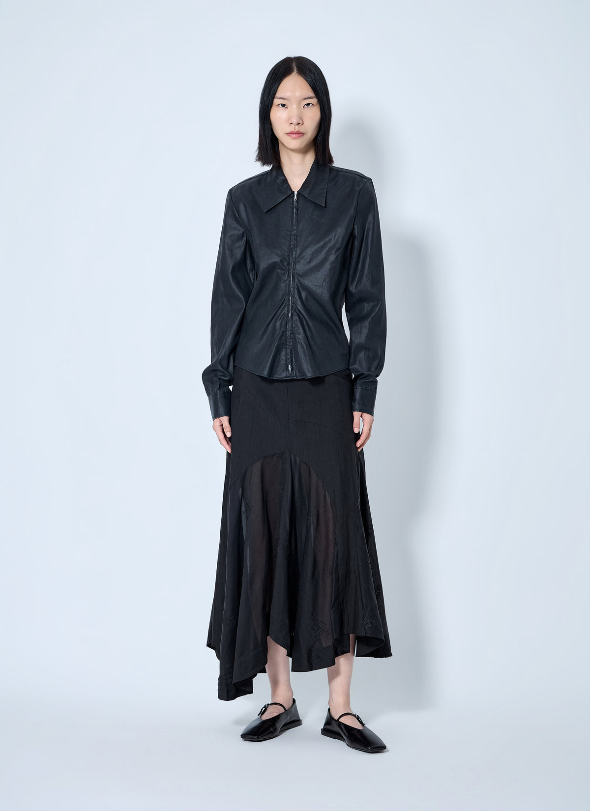 Our Legacy Women Slim Zip Shirt
