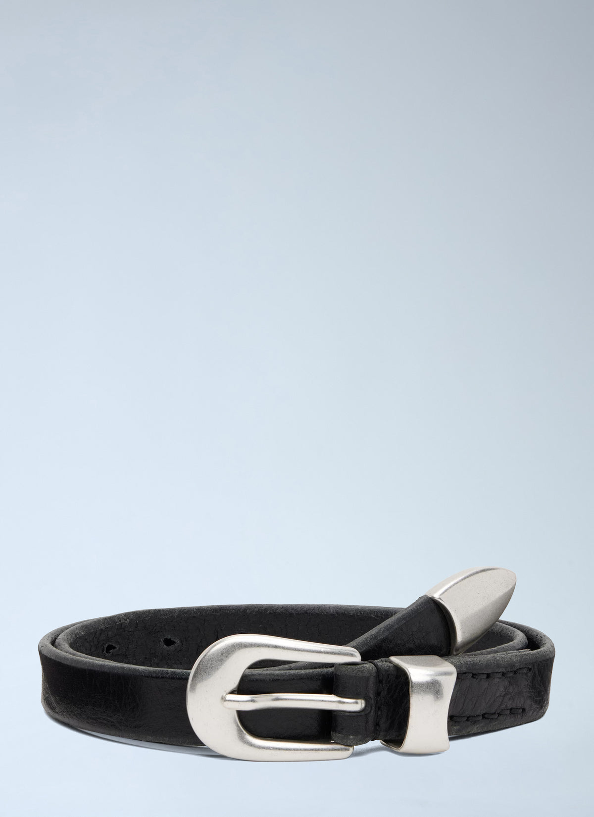 Our Legacy Men Curved Buckle Belt