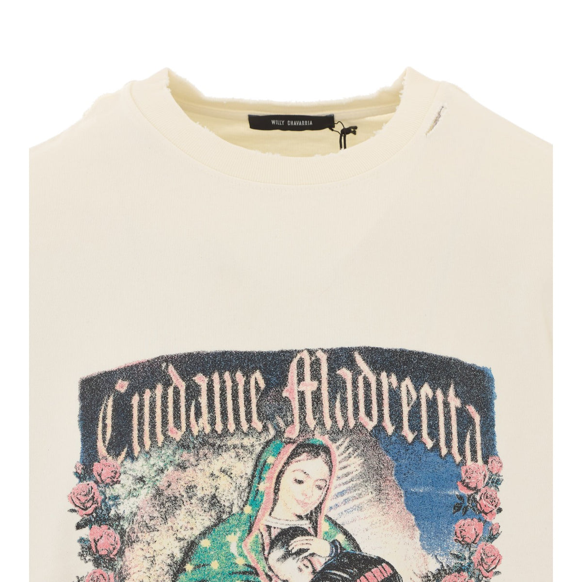 Willy Chavarria Men Oversize Cuidame Madrecita Standard T-Shirt