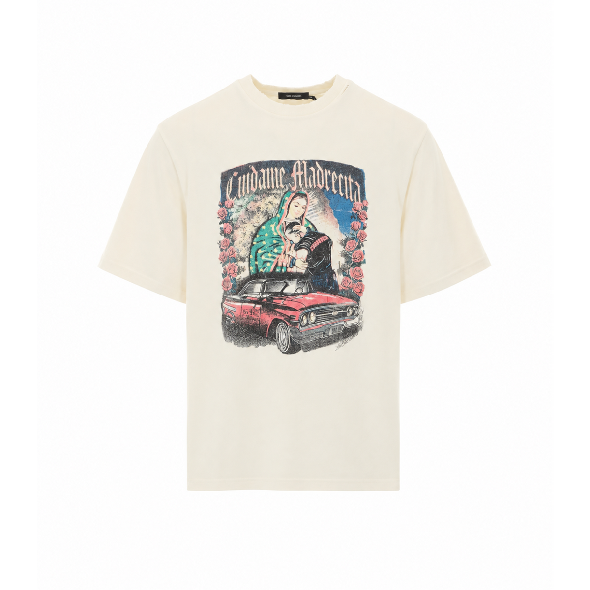 Willy Chavarria Men Oversize Cuidame Madrecita Standard T-Shirt