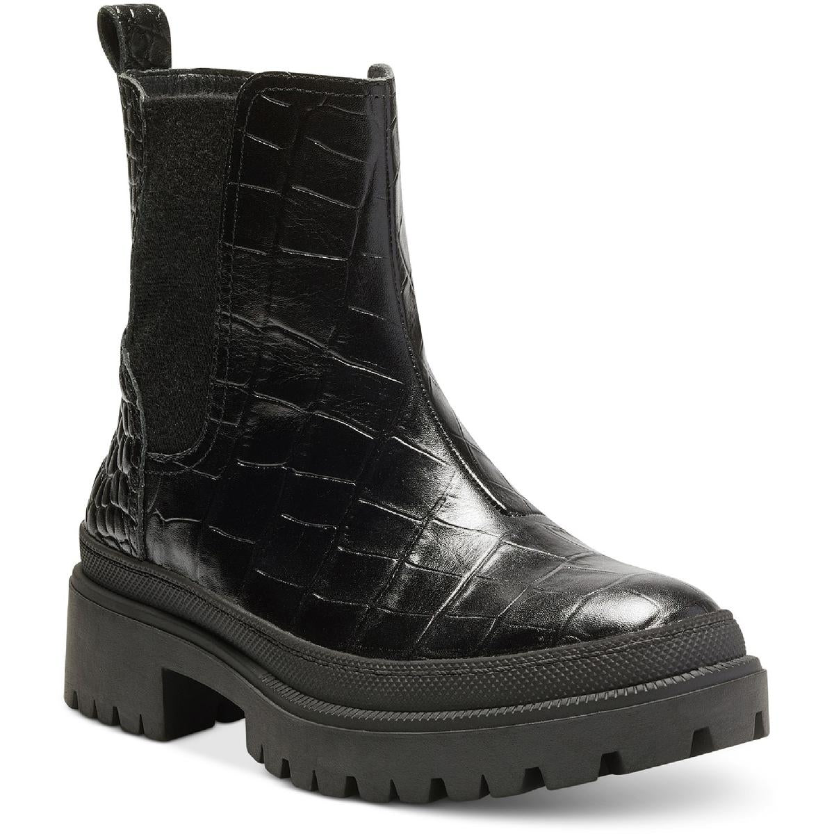 Emali Womens Nubuck Pull On Ankle Boots