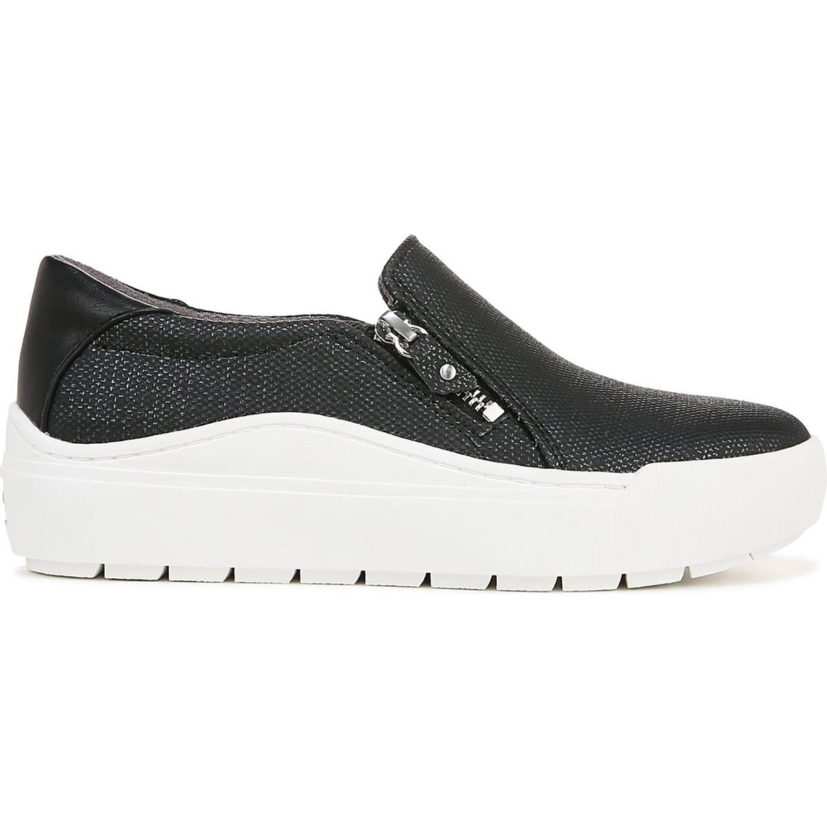 Time Off Now Womens Zipper Lifestyle Slip-On Sneakers