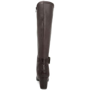 Isabell Womens Faux Leather Embossed Knee-High Boots