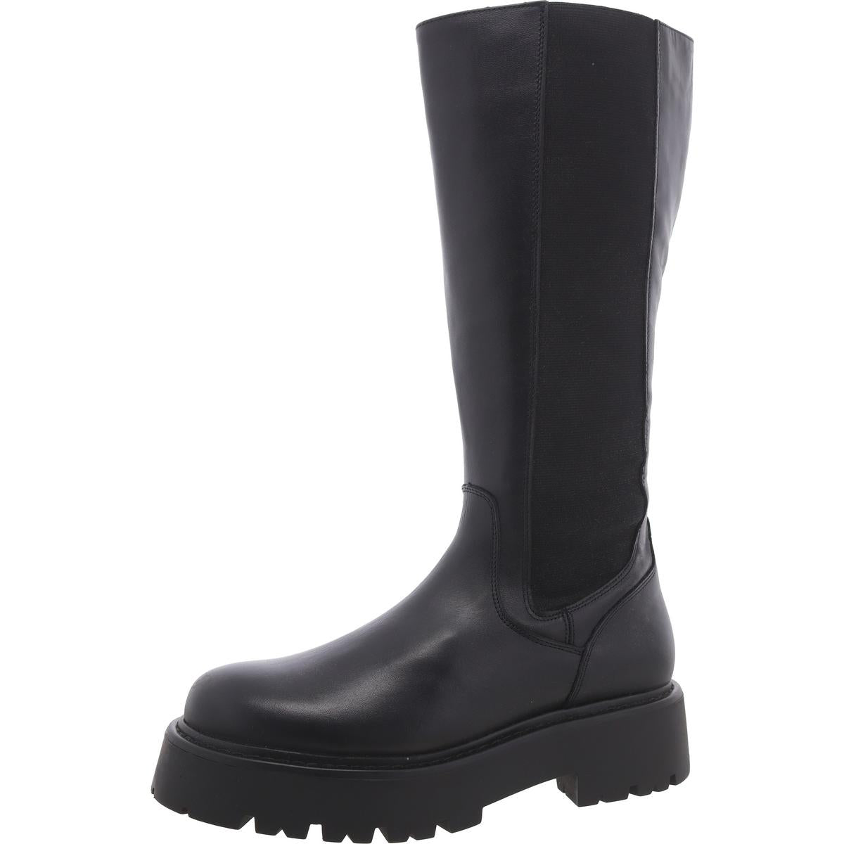 Rex Womens Leather Knee-High Riding Boots