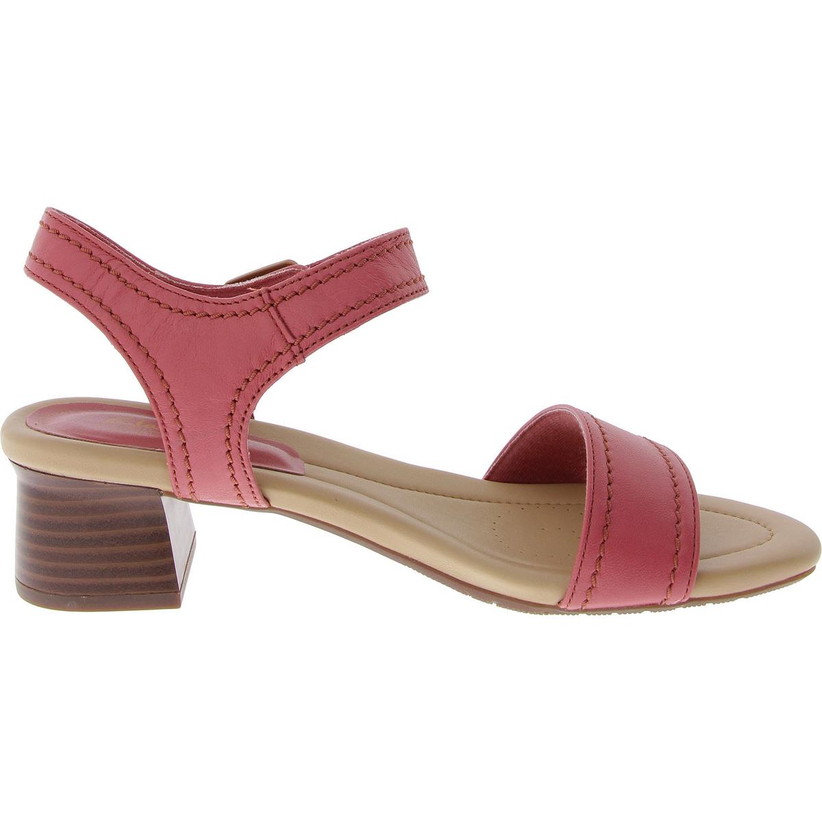Desirae Womens Slip On Buckle Ankle Strap