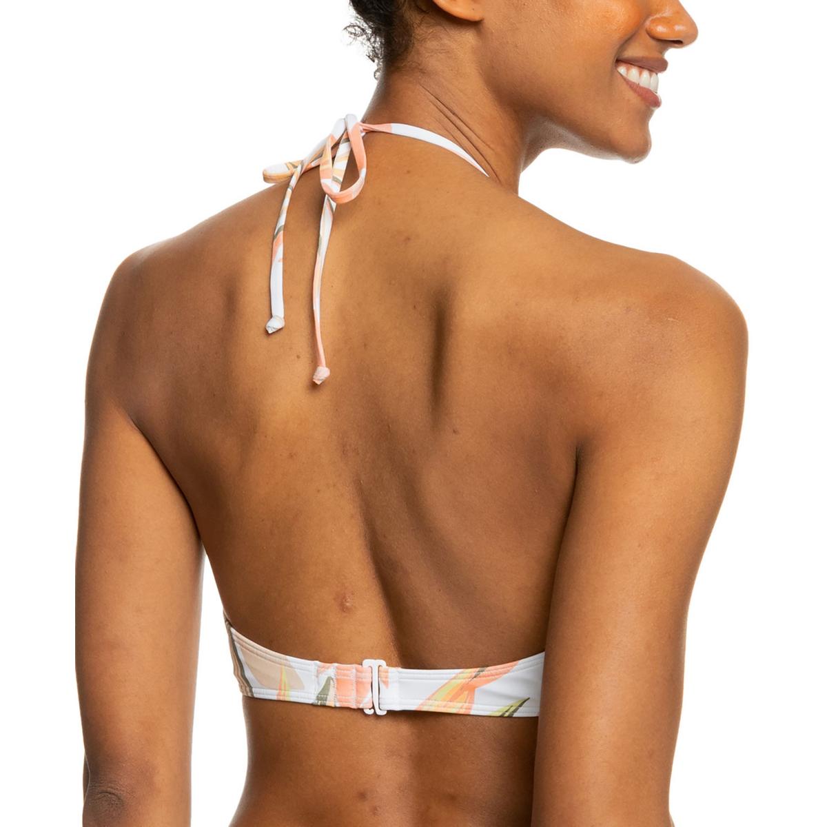 Juniors Womens Floral Removable Padding Bikini Swim top