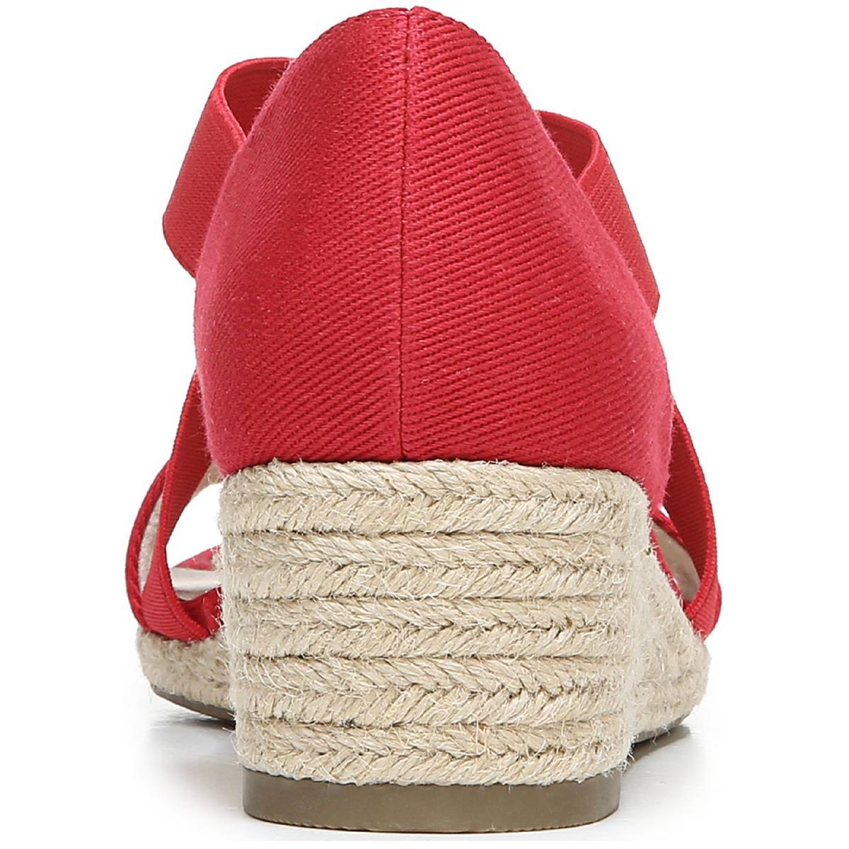 Siesta Womens Cushioned Footbed Slip On Wedge Sandals