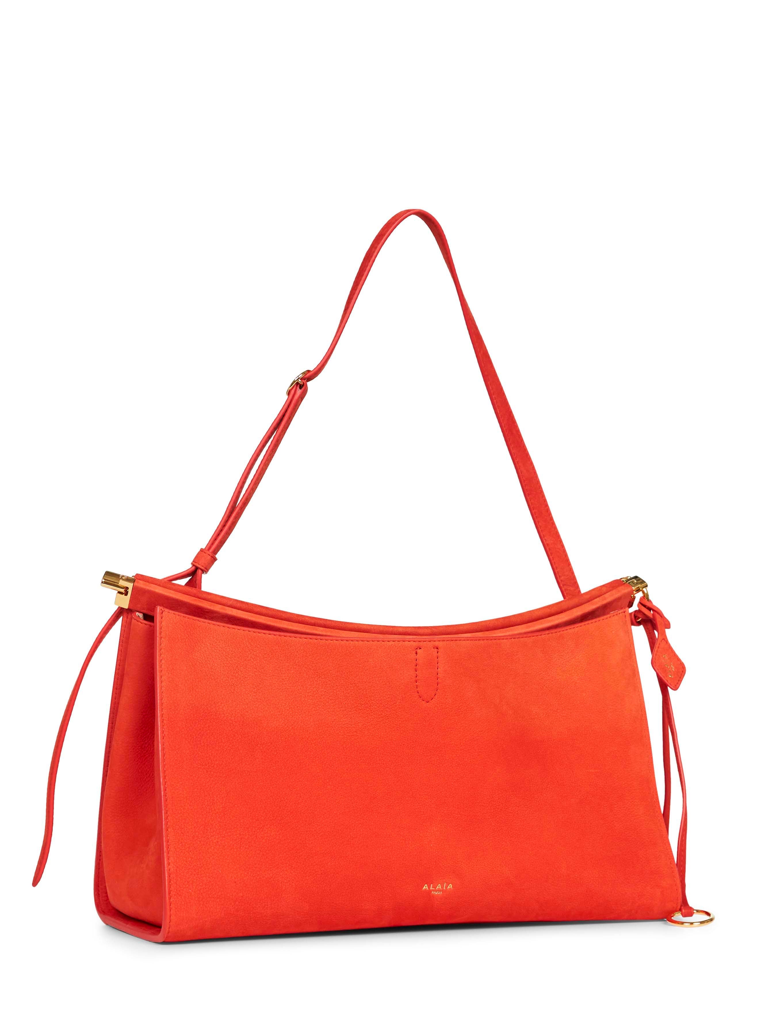ALAÏA Alaïa Women Orange Brule Le Click Pocket 35 Shoulder Bag