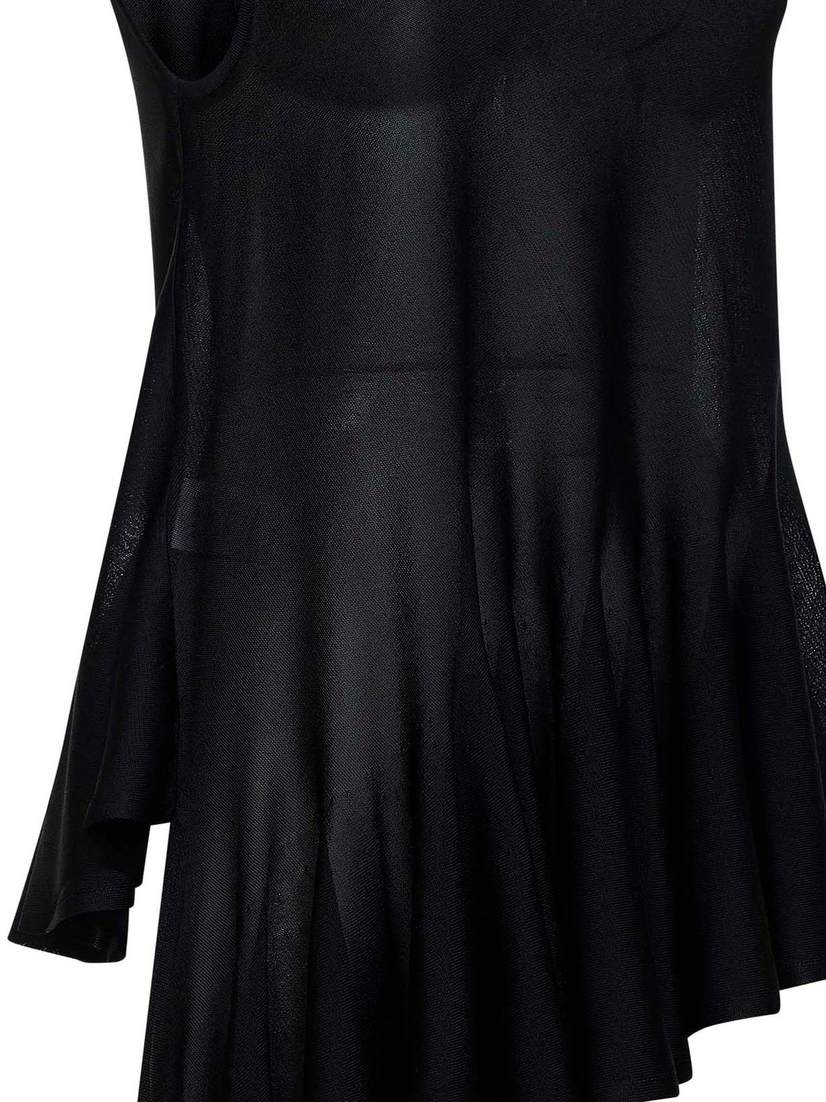 ALAÏA Alaïa Women Black Viscose Knit Asymmetric Godet Top