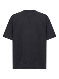 Balenciaga Men Black Crayon Loop Medium Fit T-Shirt