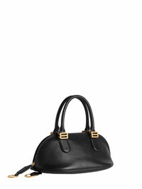 Balenciaga Women Black Bolero Bowling Bag Mini Bowling Bag<Br/>