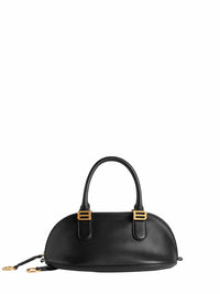 Balenciaga Women Black Bolero Bowling Bag Mini Bowling Bag<Br/>