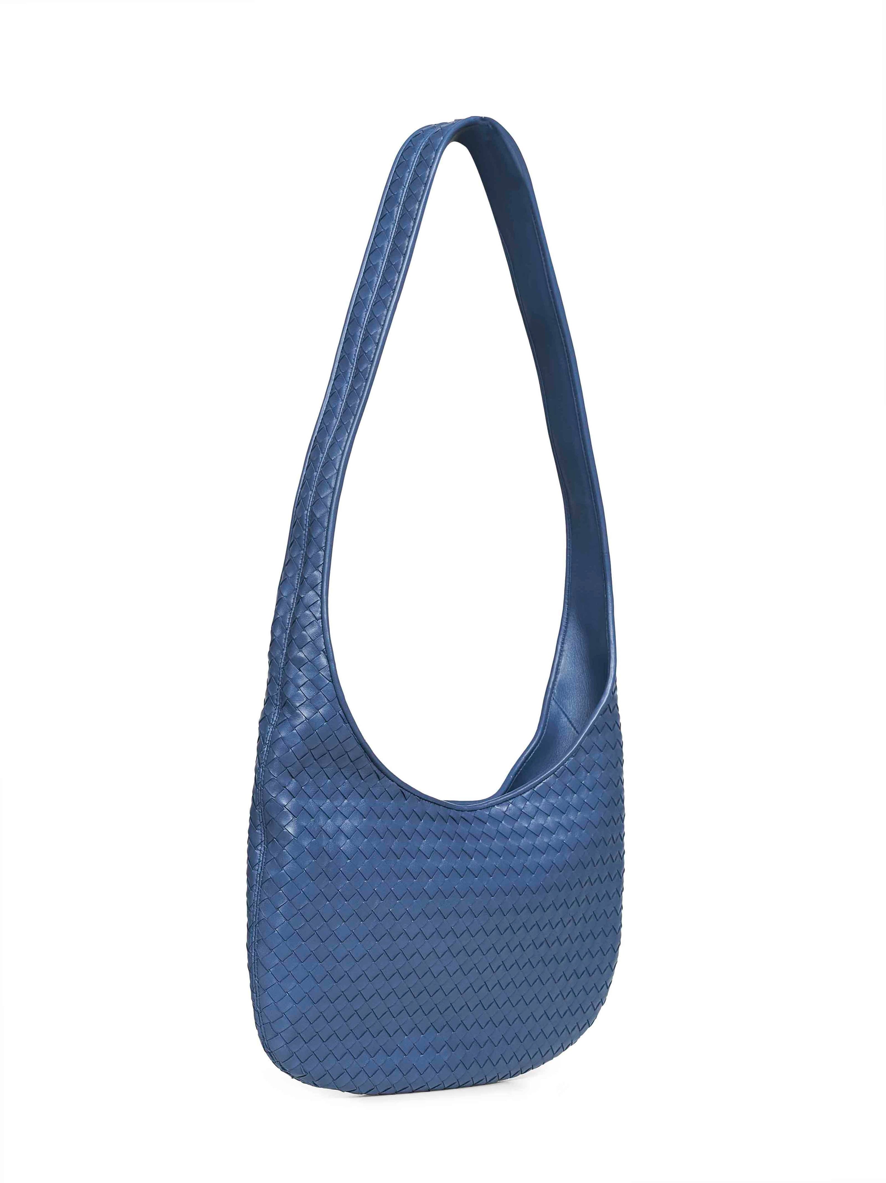 Bottega Veneta Men Blue Venezia Veneto Crossbody Bag