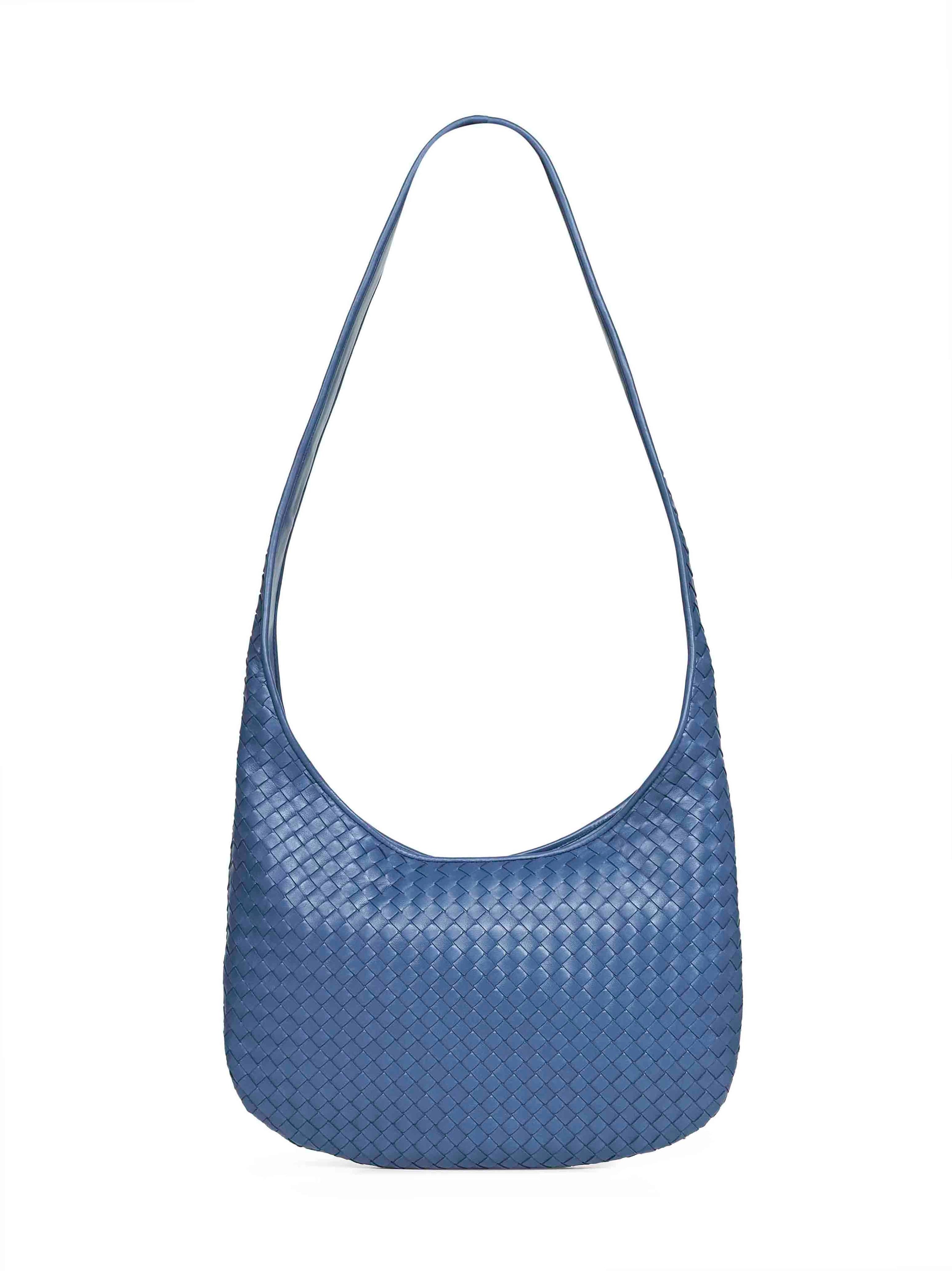 Bottega Veneta Men Blue Venezia Veneto Crossbody Bag