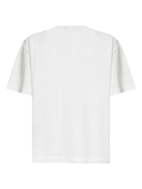 BOTTEGA VENETA Bottega Veneta Men Chalk Cotton Jersey T-Shirt With Intrecciato Patch