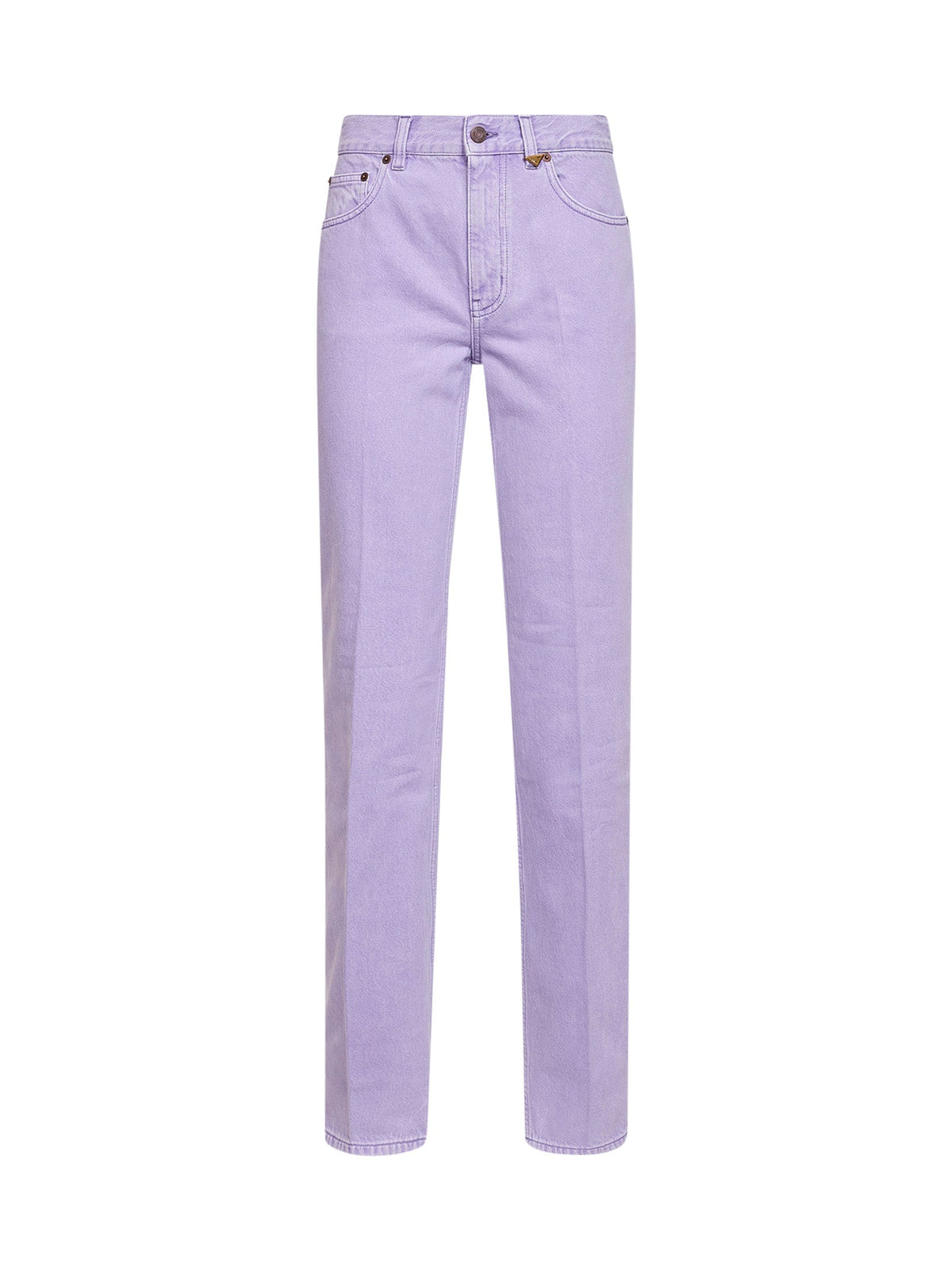 Chloé Women Lavender Fog Denim Straight Jeans