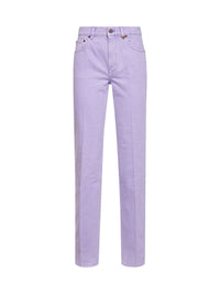 Chloé Women Lavender Fog Denim Straight Jeans