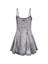 DIESEL Diesel Women Grey De-Spoky-Fsi Flared Mini Dress