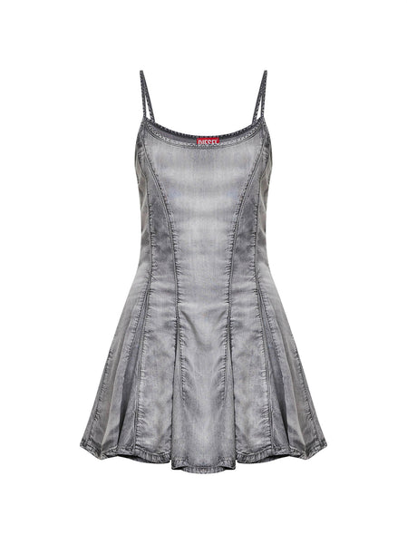 Diesel Women Grey De-Spoky-Fsi Flared Mini Dress – Bluefly