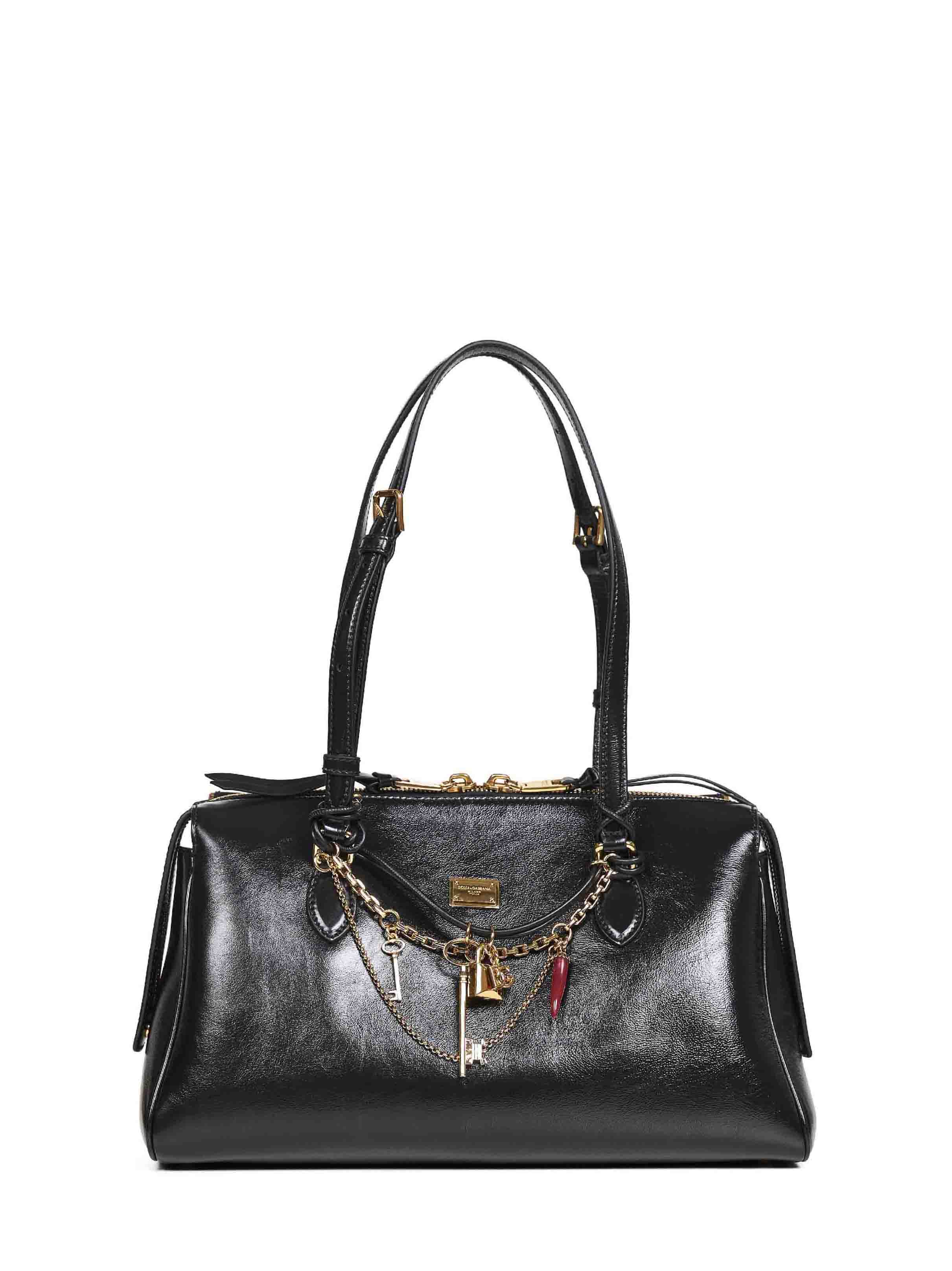 Dolce & Gabbana Women Black Vittoria Handbag