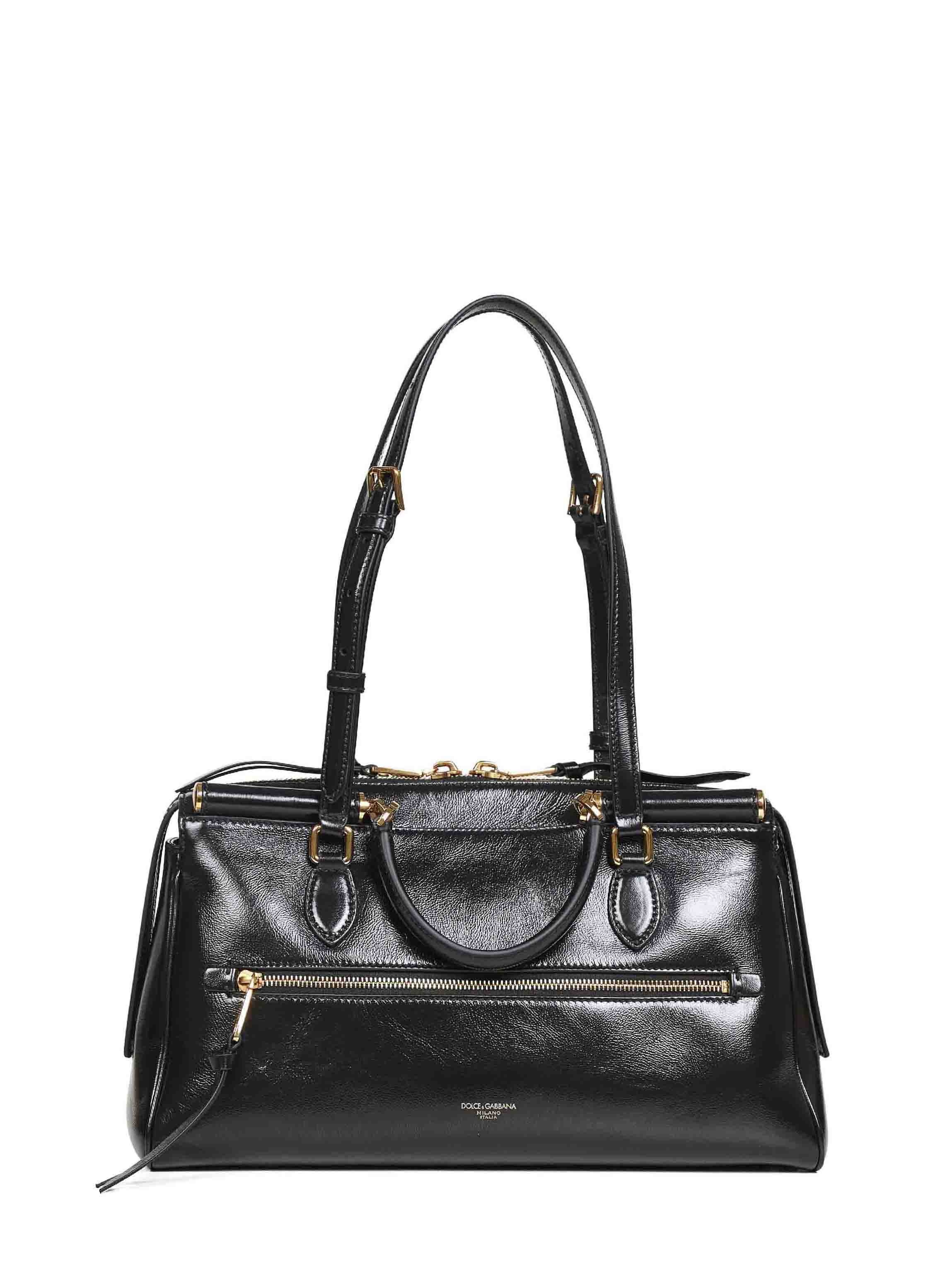 Dolce & Gabbana Women Black Vittoria Handbag