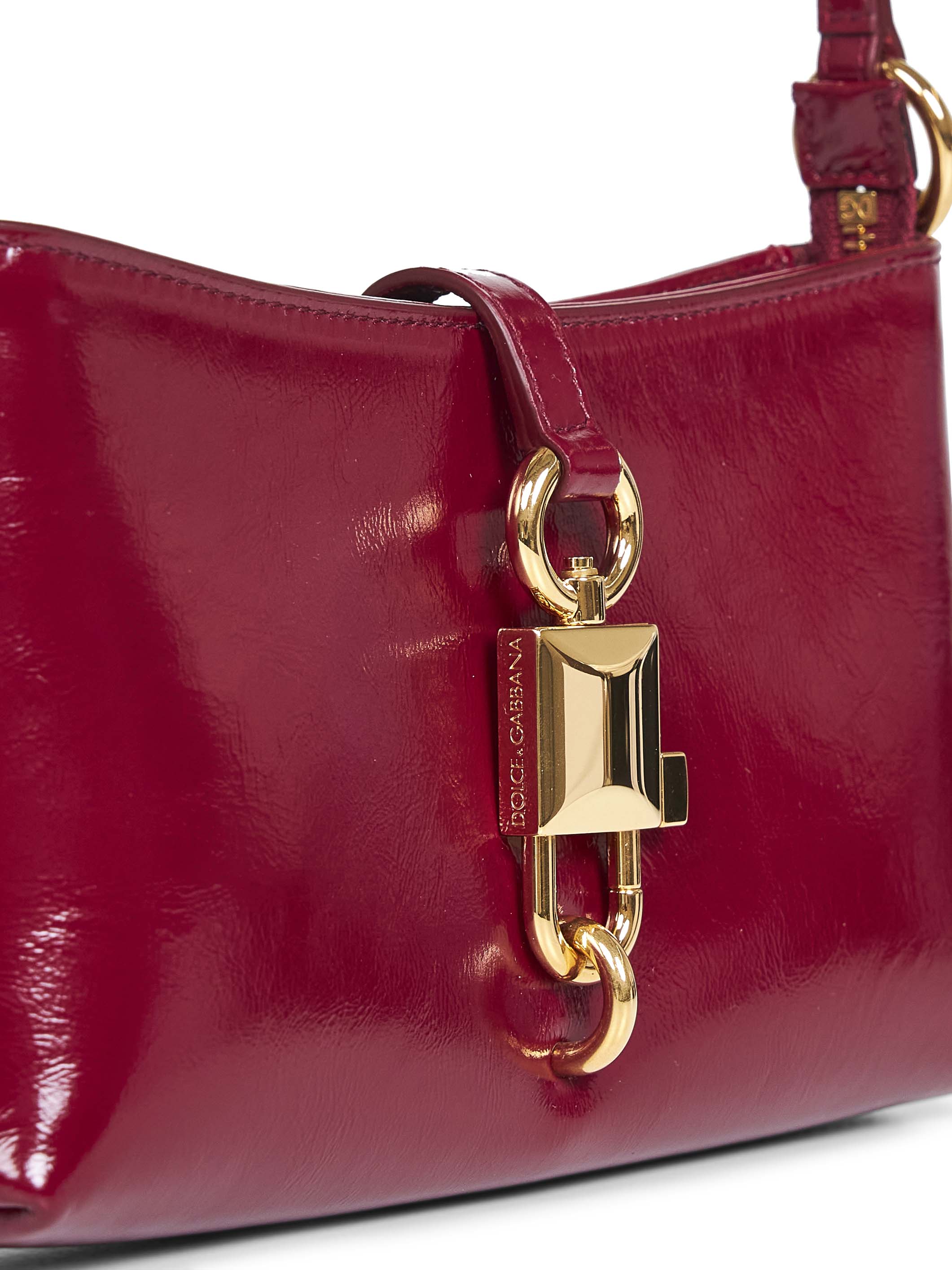 Dolce & Gabbana Women Red Lock Shoulder Bag