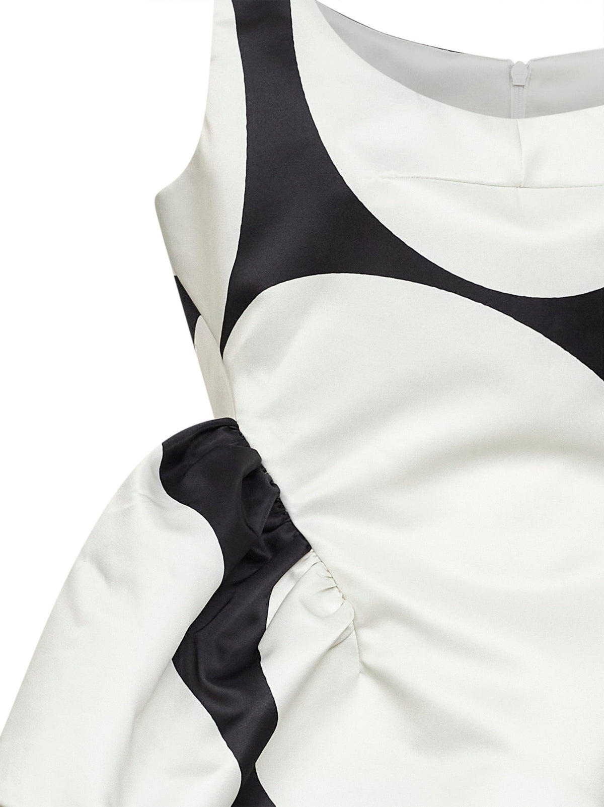 DRIES VAN NOTEN Dries Van Noten Women Black Duchess Oversized Ellipses-Print Peplum Top