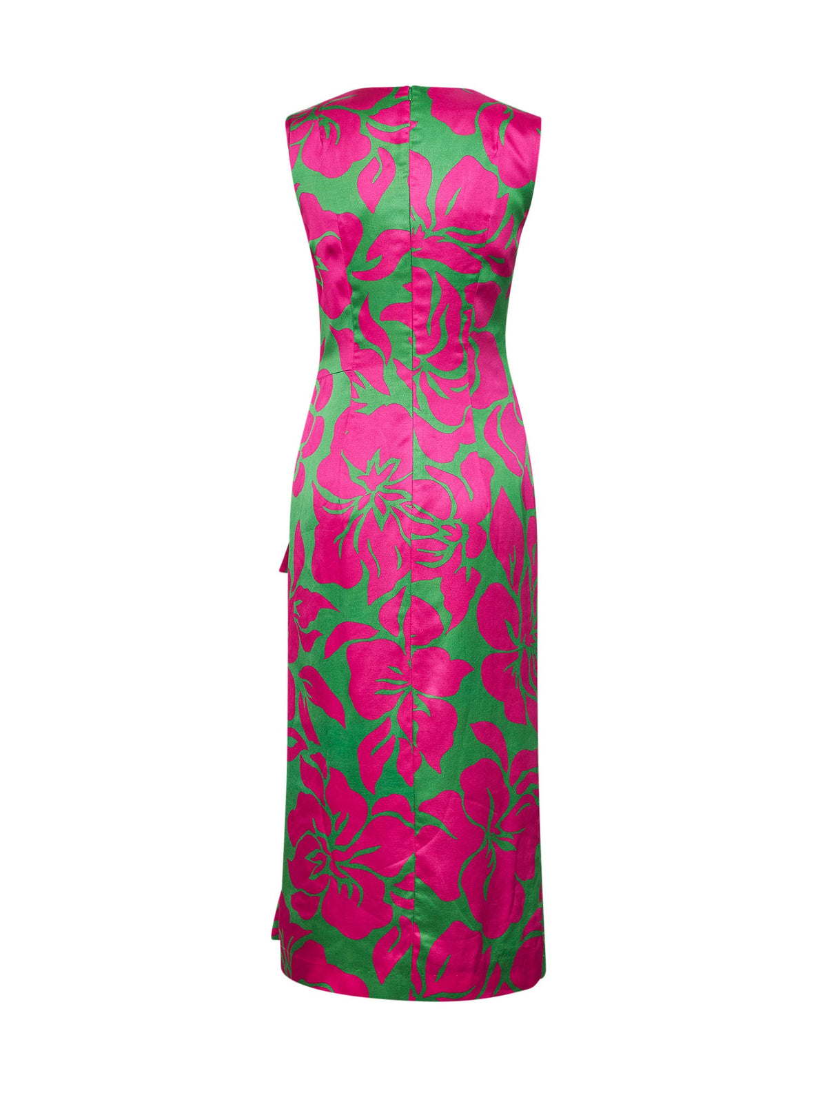 DRIES VAN NOTEN Dries Van Noten Women Hawaiian Floral-Print Viscose Draped Midi Dress